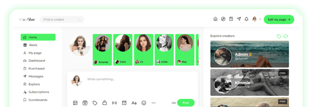 Fanvue clone script