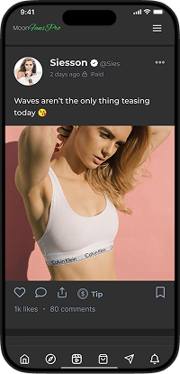 Fanvue clone user app social feed screen