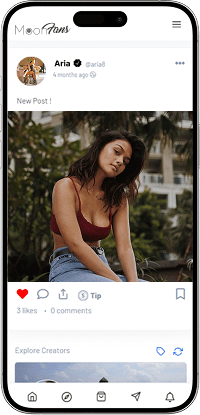 Patreon clone creator feed screen with public posts, creator updates, and supporter engagement interactions