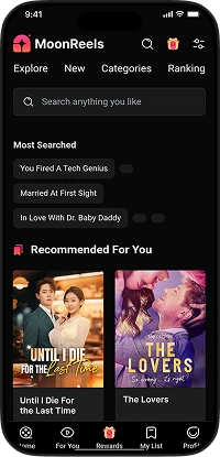 ReelShort clone user app episode list screen showing recommended short drama series