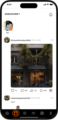 Clapper clone social feed displaying creator posts with likes and comments