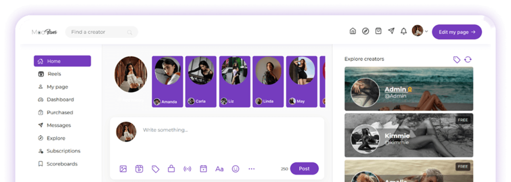 Fancentro clone script