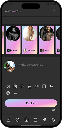 Fanfix clone user app content publishing screen