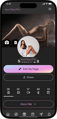 Fanfix clone user app profile management screen