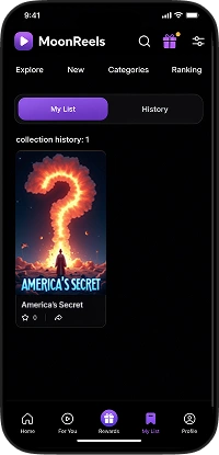DramaBox clone app My List screen displaying saved short dramas