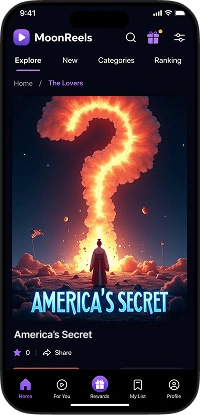 DramaBox clone app drama details screen with featured poster and Play Now button
