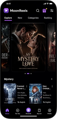 DramaBox clone app home screen featuring trending short dramas