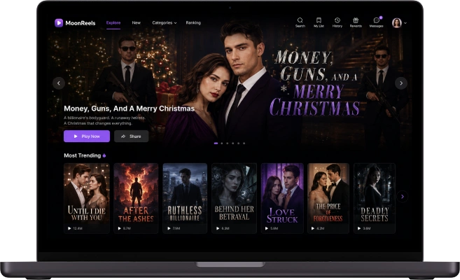 DramaBox clone web app home screen featuring trending short dramas